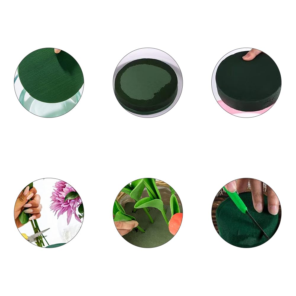 Set 8 Cilindri Schiuma Floreale Bagnata - 8x5cm Per Composizioni Fiori Freschi - Foto 8