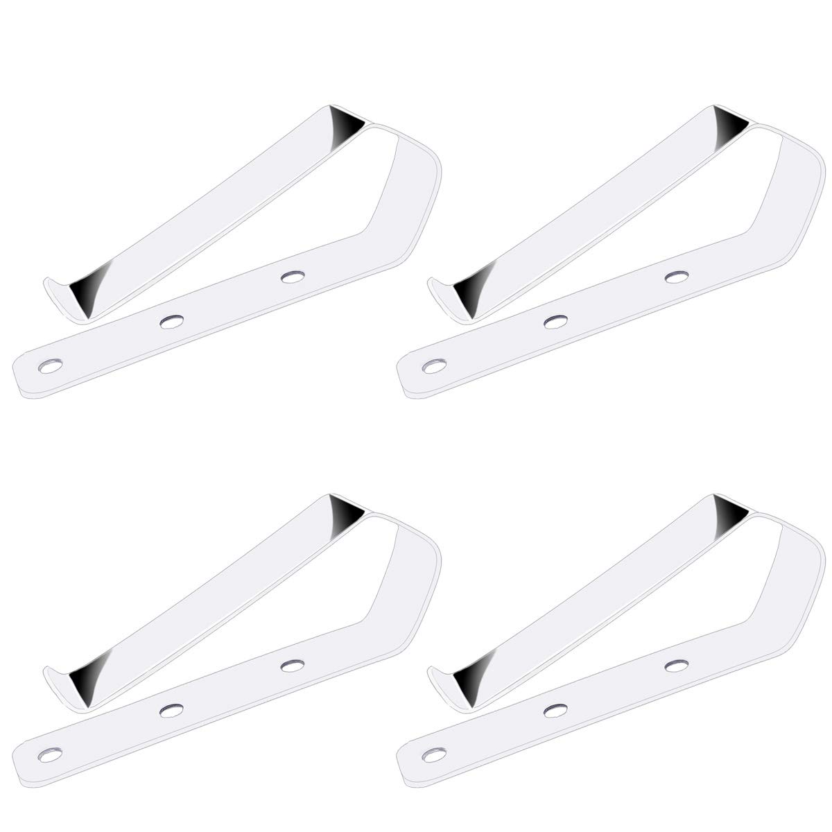 Garage Door Remote Visor Clip, Pack of 4 Remote Visor Clips Replacement for Garage Door Remote Openers(Silver)