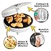 Dinosaur Mini Waffle Maker- 5 Different Double Sided 3D Shaped Dinos in Minutes- Breakfast Fun for Kids Adults w Cool Novelty Pancakes, Electric Baker, NonStick Waffler Iron w Recipe Guide, Xmas Gift