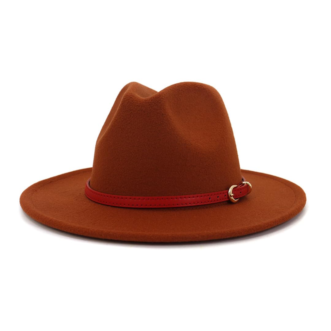Wvapzxx Cappello Fedora In Lana Da Uomo Cappello Da Jazz A Tesa Larga Cappello Da Chiesa Elegante Cappello Da Donna Pop Cappello Fedora Da Festa