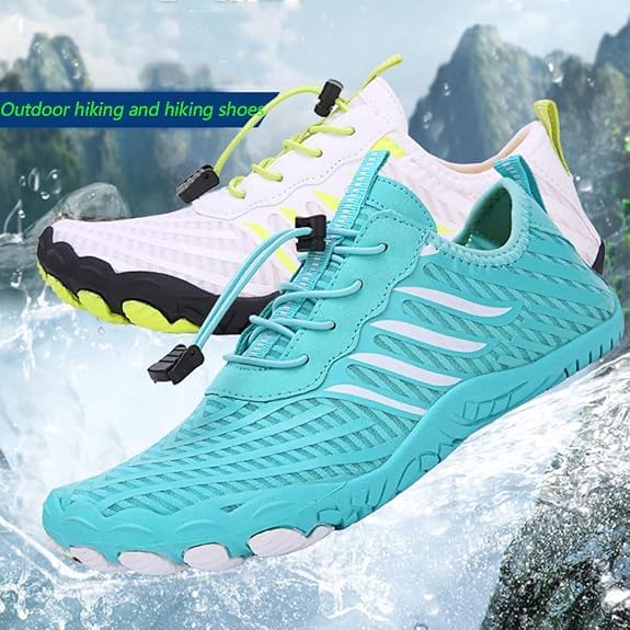 Footwear for Women Men Neuropathy, Comfortable Non-Slip Quick Dry Hike Footwear Barefoot Shoes (Black,12 Women/10 Men)2