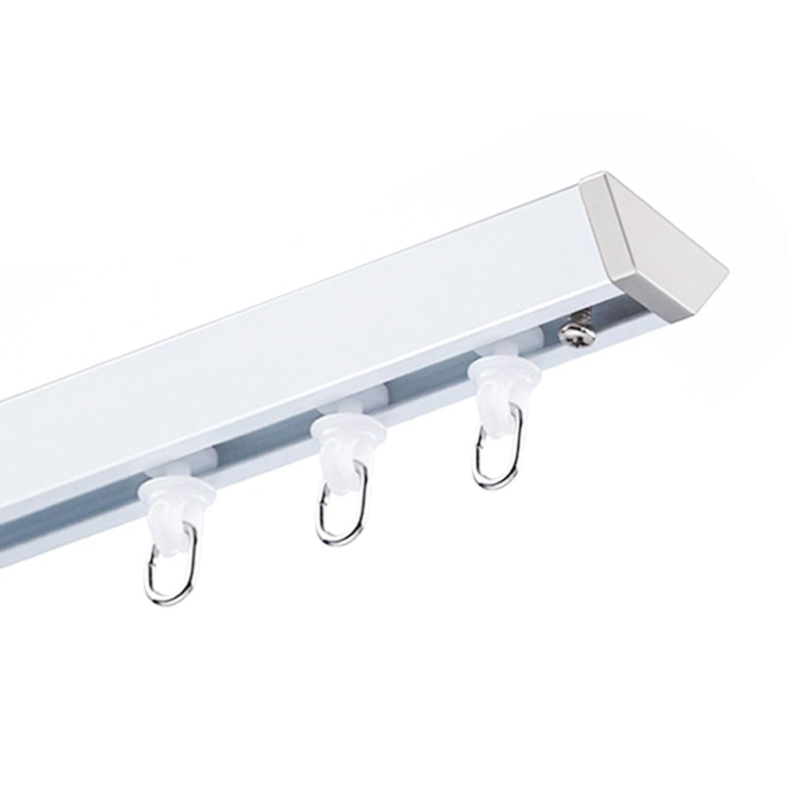 WQPMNYG White Ceiling Track Rail for Home 400cm (13.1ft) Ideal for Living Room Bedroom and Room Dividers