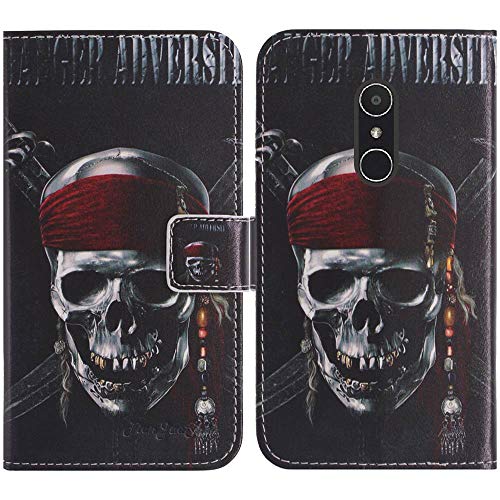 TienJueShi Totenkopf Flip Stand Brief Leder Tasche Schütz Hülle Handy Hülle Für DUODUOGO G55 5.5 inch Abdeckung Fall Wallet Cover Etüi