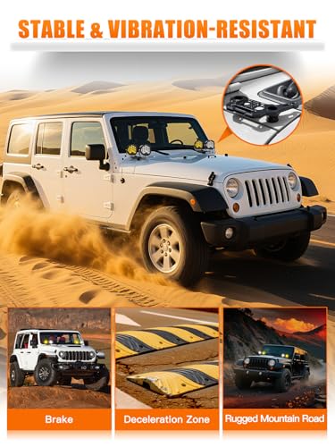 Image of UNI-SHINE 2-Pack Dual Hood Mounting Brackets for Light Bar Fit for Jeep Wrangler JL JLU Gladiator JT 2018-2026 Aluminum A-Pillar Auxiliary Cowl Mounts for LED Pod & Ditch Lights