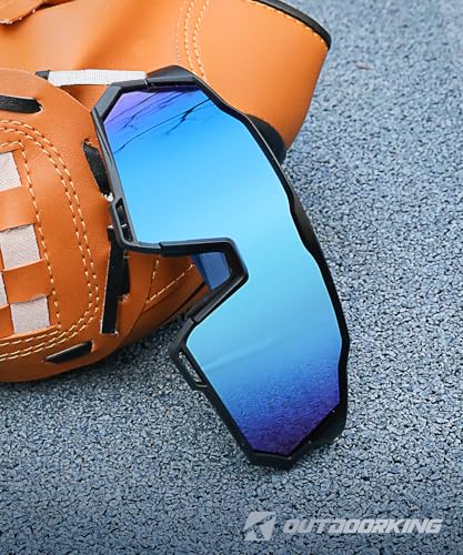 Image of Sport Polarized Sunglasses for Men and Women, Stylish and Lightweight Cycling Sunglasses with UV400 Protection