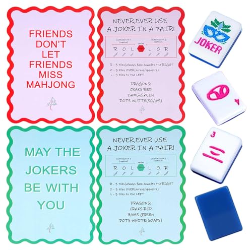Adkoat Mahjong Shuffler Cards Set de 4 Paletas