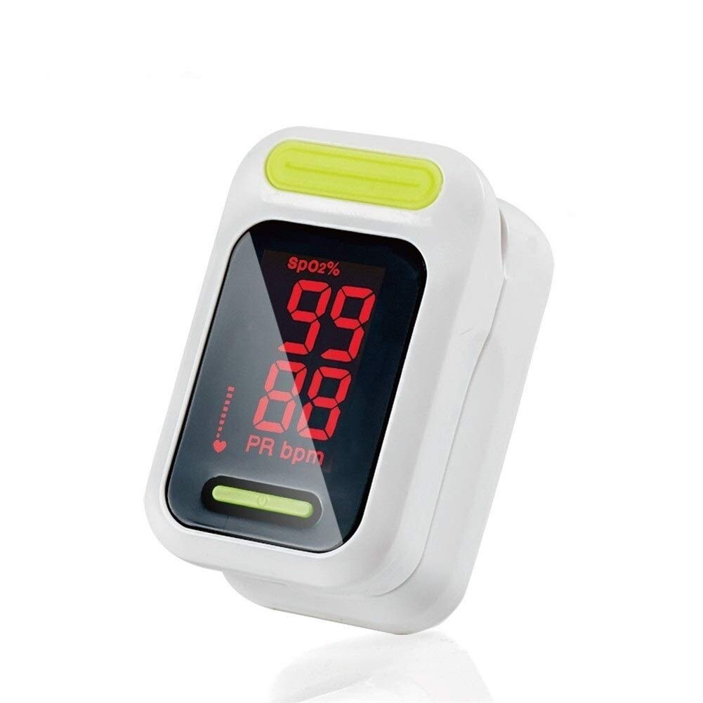 Dedo oxímetro de pulso portátil Inicio oxímetro con pantalla LED para medir la frecuencia del pulso del ritmo cardíaco de oxígeno de la sangre saturación lecturas rápidas ( estilo al azar Colores )