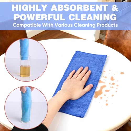 TEAWOO 10 Colors Microfiber Cloths