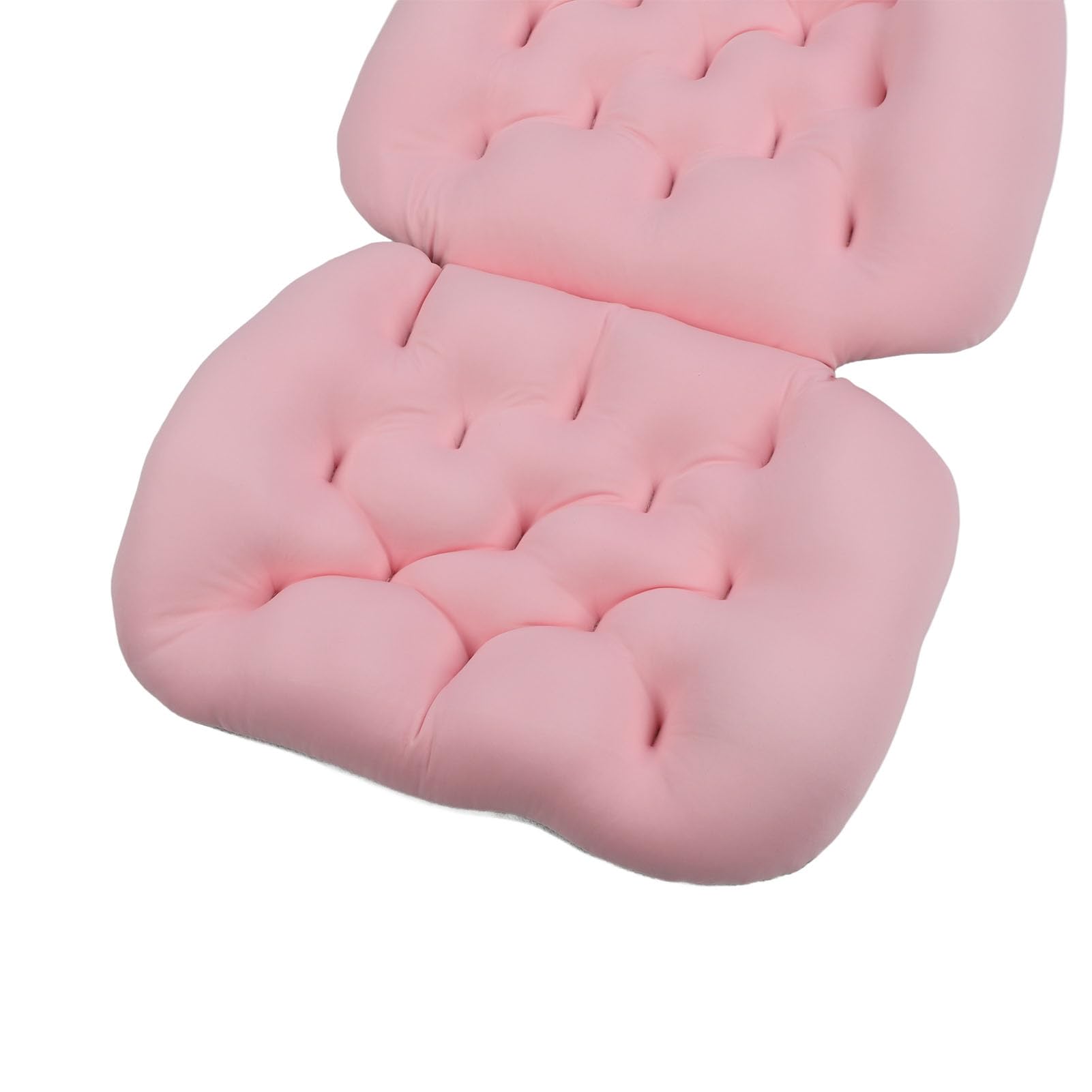 Sxhlseller Cuscino da Bagno per Tutto il Corpo Comodo Design Ergonomico Previene lo Scivolamento per Adulti Spa con Ventose per Vasca da Bagno Hot Springs Mesh 50 Pollici (PINK)