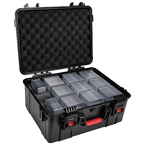 Meetikar Graded Card Storage Box Compatible with 150+ BGS/PSA/FGS/SGC/CGC/HGA/GMA Graded Sports Trading Card, Graded Card Case for Top Loaders
