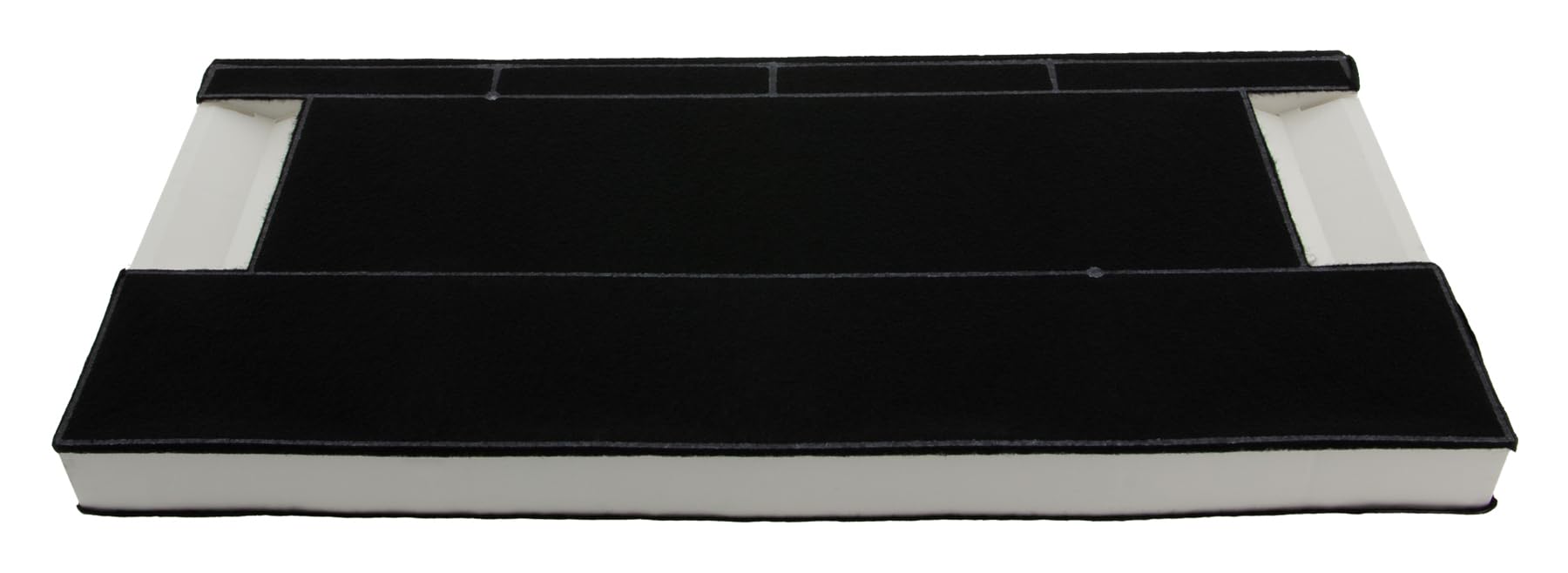 Lot de 4 filtres à charbon actif compatibles avec les hottes aspirantes Constructa CZ5144X5 - Filtre de rechange pour hotte aspirante - Filtre anti-odeurs