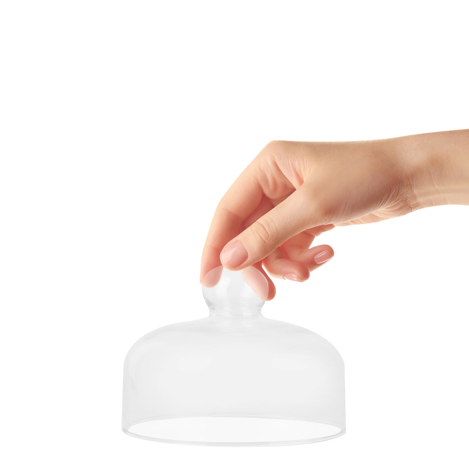 Cloche À Gâteau en Verre De 16 Cm De Diamètre sans Couvercle Alimentaire Couvercle De Conservation pour Gâteaux