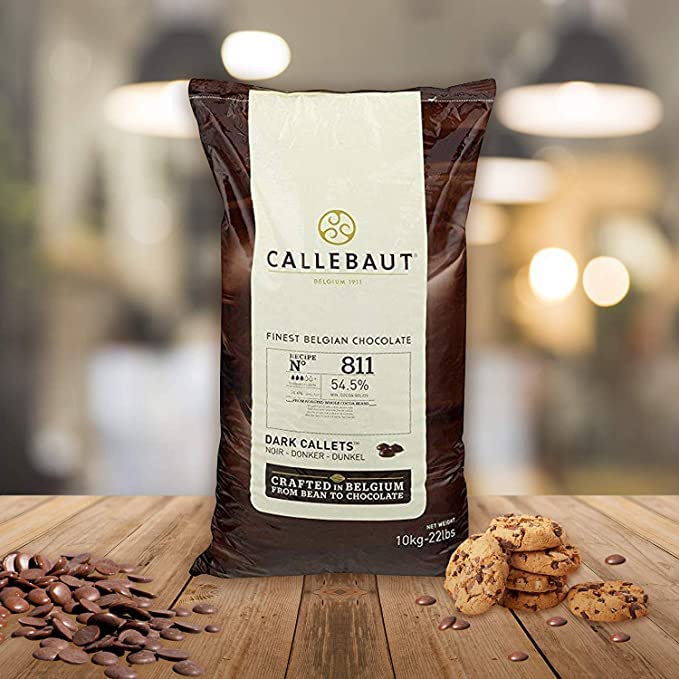 Miniatura 4 de Callebaut - Callebaut - Callets belgas de chocolate negro (papas fritas) - 52.3% 1 bolsa, 22 libras ()
