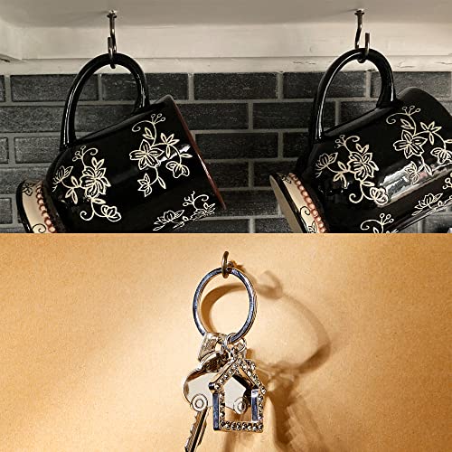 120 Stücke Schraubhaken Klein,Hakenschrauben 1/2 Zoll ,Kleine Haken zum Schrauben, Schraubenhaken,Haken zum Schrauben Klein,Einschraubhaken für Holz, zum Aufhängen von Pflanzen,Kunstdekorationen