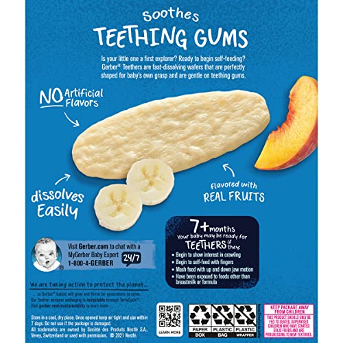 Gerber Teethers, Banana Peach, 1.7 oz, 12 count Box - Thumbnail 4