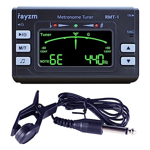 Rayzm Metronome Tuner with 3.5mm Earphone Jack Cover