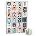 Adventskalender zum Selbst Bef&uuml;llen &ndash; 24 wiederverwendbare Boxen (6x6x6 cm), Kalender DIY, ideal f&uuml;r Kinder & Erwachsene, Freund und Freundin &ndash; in Blau f&uuml;r kreative Advent & Nikolaus-Geschenke