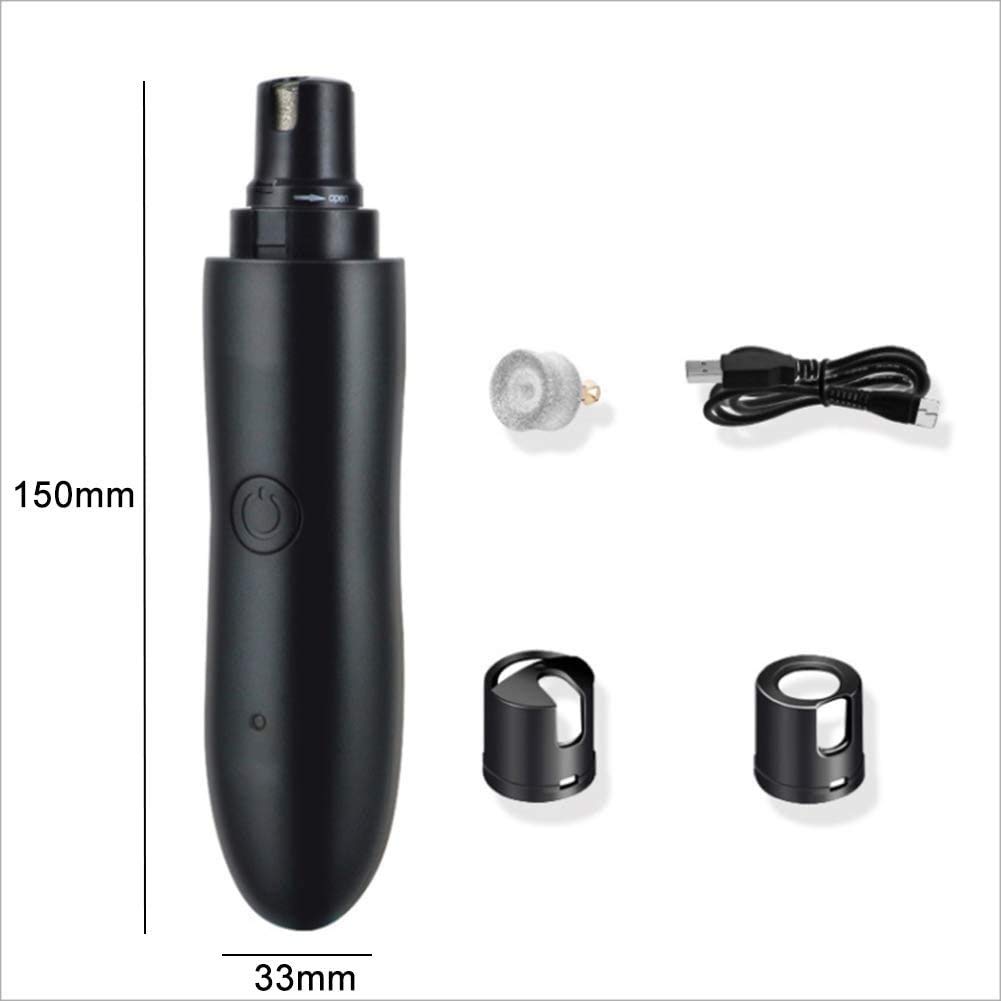 Molinillo de Clavo for Perros con Dos velocidades □ Trimmer Profesional de Clavo de Mascota eléctrica for Gatos, Perros Grandes, medianos y pequeños - alisado de Pata indolora, Aseo, Herramienta