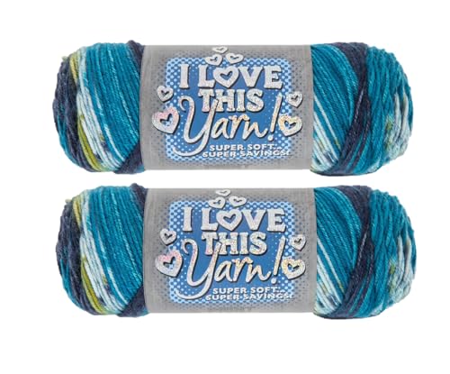 Image of Hobby Lobby Print I Love This Yarn, 874 Nova Scotian Sky, Set of 2 | 4 Medium Weight, 252 Yards Per Skein