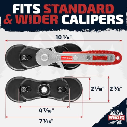 Vehiclex Brake Caliper Compression Tool, Standard + Extended Plates by Vehiclex - Image 7