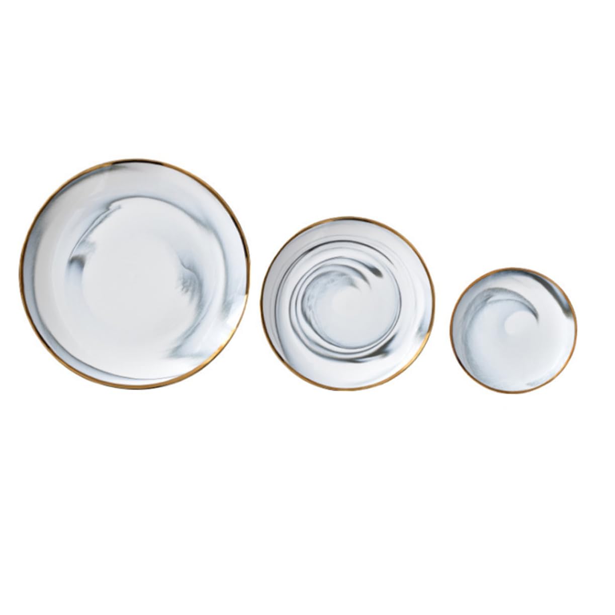 FUNOMOCYA 6 Dessert Tray Round Serving Platter Phnom Penh Plate Cake Pan Pink Cutlery Dish Plate Serving Plate Dessert Plate Kitchen Tableware Snack Plate