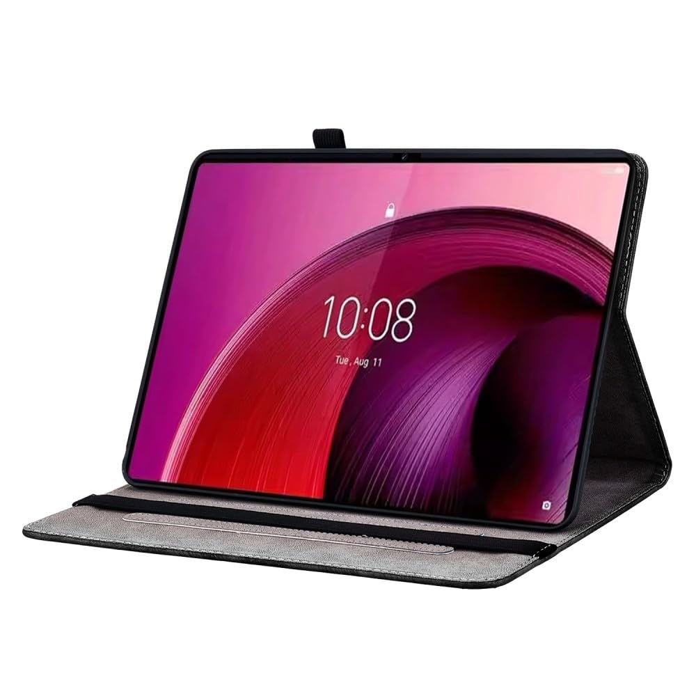 Generic Funda compatible con Lenovo Tab M10 HD (2ª generación) TB-X306F / TB-X306X (color: mariposa rosa), a prueba de golpes, funda de piel con función atril