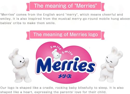 Miniatura 2 de Merries Pañales unisex de tamaño mediano para bebé, 56+4 unidades, ultra suaves, transpirables y sin productos químicos, el embalaje puede variar