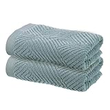 Matière Coton: Les serviettes de main sont fabriquées en coton doux, avec une bonne douceur, absorbance et durabilité, séchage rapide et ne déteignent pas facilement