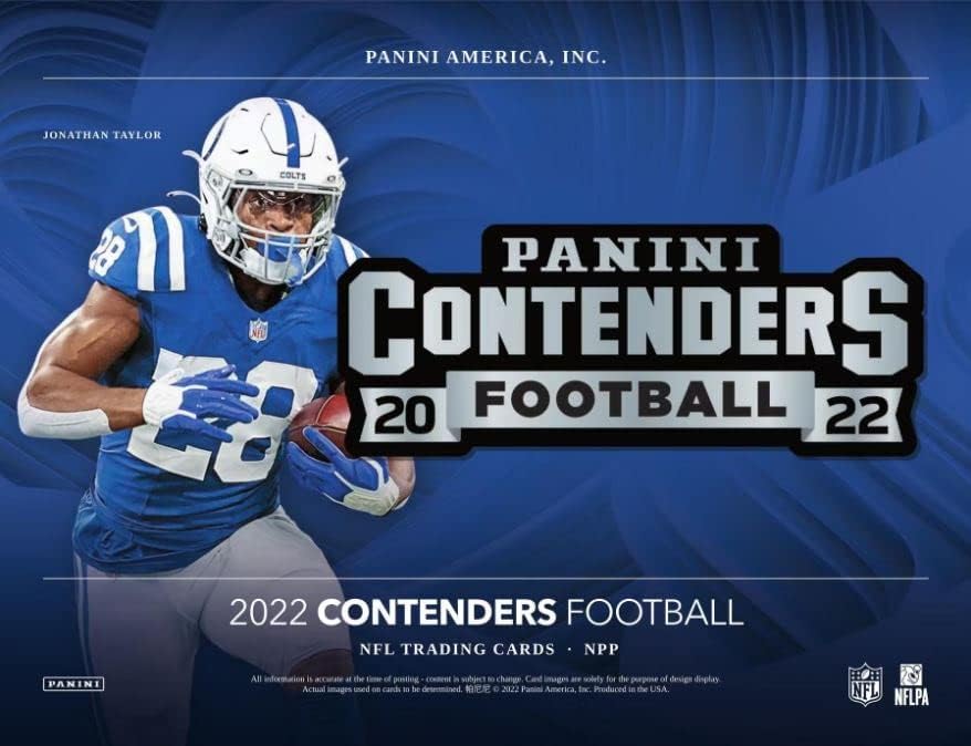 Vista 3 de NEW 2022 Panini CONTENDERS Football Cards FACTORY SEALED JUMBO FAT PACK w 22 Cards! - Plus Custom Novelty Mahomes Card Pictured