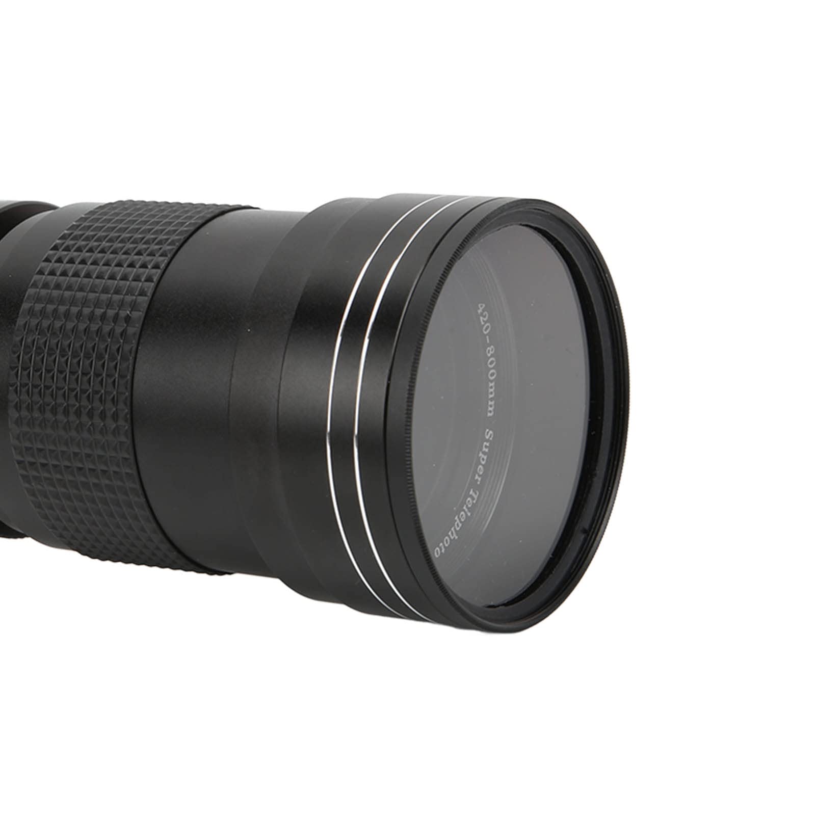 Fotocamere digitali e accessori 420‑800mm F8.3‑16 Teleobiettivo zoom manuale per fotocamera con anello adattatore per fotocamere AF 27 * 9 * 9 cm obiettivo e accessori