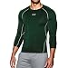 Under Armour Men's HeatGear Long Sleeve Compression Shirt, Forest Green/White, Large