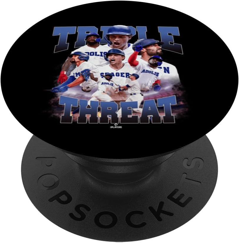 Corey Seager, Semien & Adolis García | TX | MLBTRIO4005 PopSockets Adhesive PopGrip