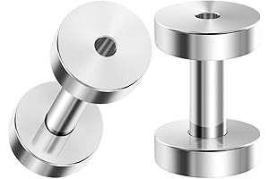 316L Surgical Steel Ear Stretching Screw-fit Plugs