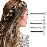 Bartosi Pearls Bobby Pins Hair Clips Hair Barrettes Hairpin Accessories for Women and Girls (Pack of
