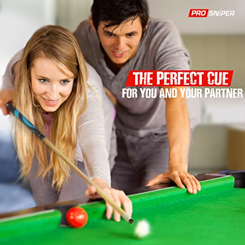 Prosniper Pool Cues | Set Of 4 Custom Pool Table Cues Sticks | Made With Hand-Selected Canadian Maple Hardwood | Includes 4 Pool Chalk | Unique Design Cue Sticks For House And Bar Billiard Players 2.0 #TOP4