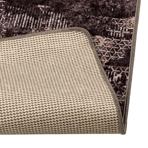 Tapis de passage lavable en machine noir Marsa antidérapant