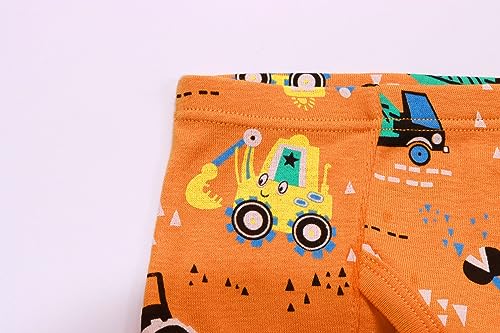 Boboking 100% Cotton Little Boys Briefs Soft Dinosaur Truck Toddler Underwear3