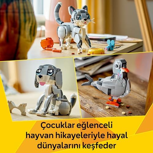 LEGO Creator 3’ü 1 Arada Oyunbaz Kedi 31163-8 Yaş ve Üzeri Çocuklar için Köpek veya Güvercin Figürüne Dönüşebilen Oyuncak Yapım Seti, Doğum Günü Hediyesi (407 Parça) - Görsel 7