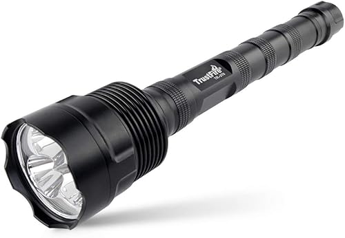 TrustFire Linterna LED TR-3T6, súper brillante, 3800 lúmenes, resistente al agua, 5 modos de luz, linterna táctica grande por 2 o 3 baterías