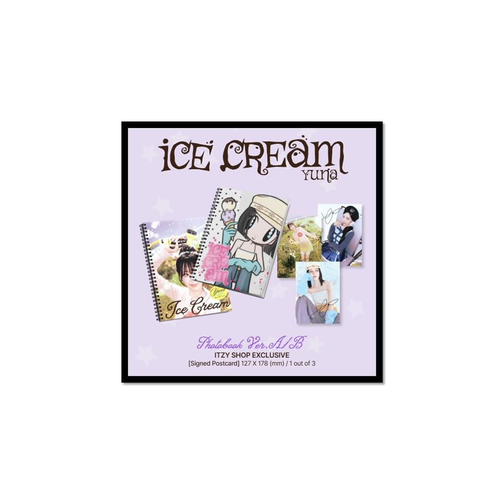 YUNA (IT.ZY) Ice Cream [Photobook Ver.] 1st Mini Album (A Ver