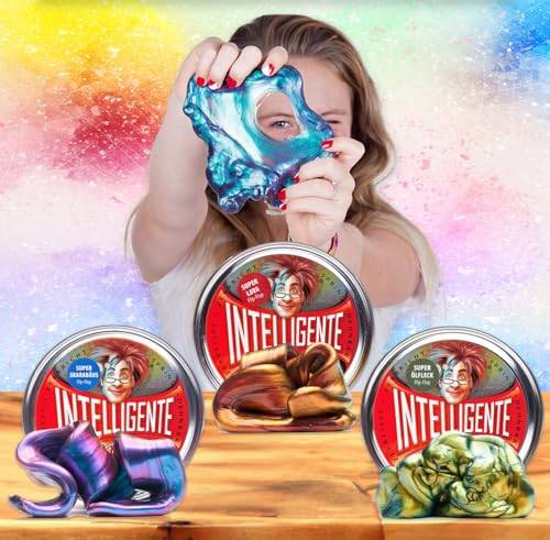 Intelligente Knete - Das Original! Super-Skarabäus mit Flip-Flop-Effekt - Kinderknete und Therapieknete in einem - besser als jeder Stressball! Für Kinder und Erwachsene (Standard-Dose, 80g)