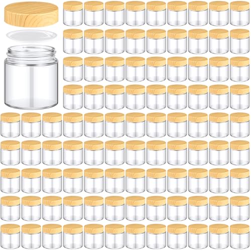 Norme 96 Pcs 4oz Glass Jars with Lids, Empty Small Glass Cosmetic Jars
