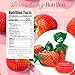 SweetGourmet Arcor Strawberry Bon Bons Hard Candy Wrapped, Fruit-Filled Premium Candies, 3 Pound Bag