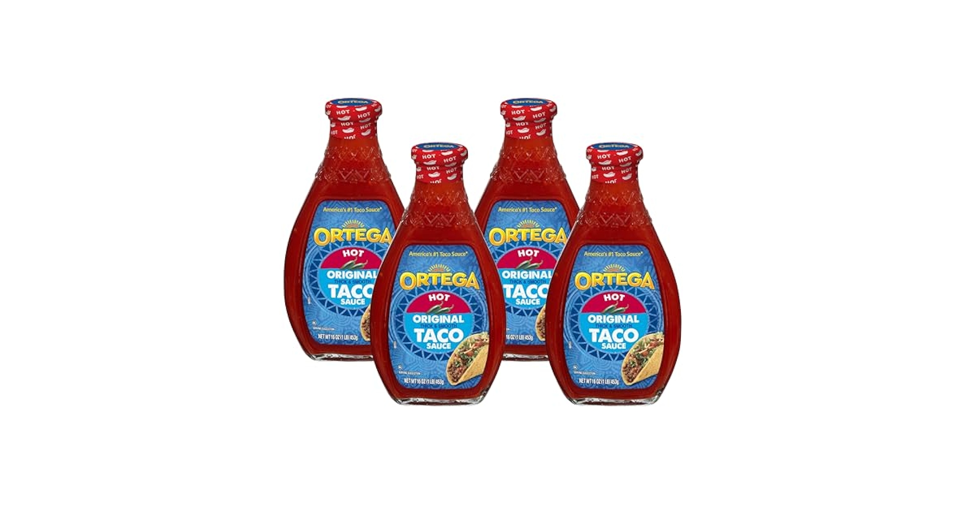 Amazon.com: Ortega Taco Sauce, Hot, 16 oz (Pack of 4)