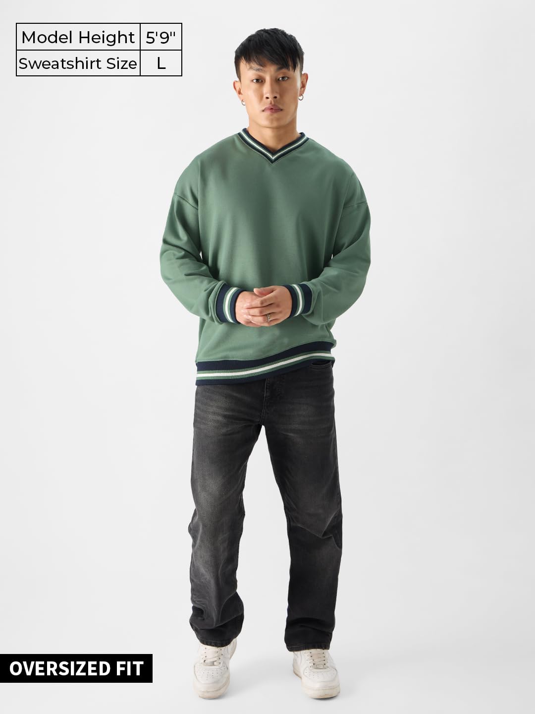 The Souled Store TSS Varsity: BayMen Bluzy oversize zielone