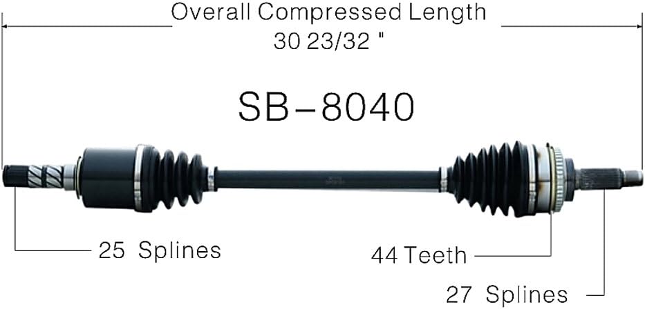 SB-8040 CV Axle Shaft
