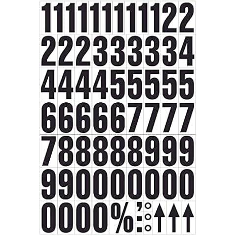 Magnetic Numbers, Ideal For Racking-Shelving-Steel Cabinets, White, Character height 39mm Cover