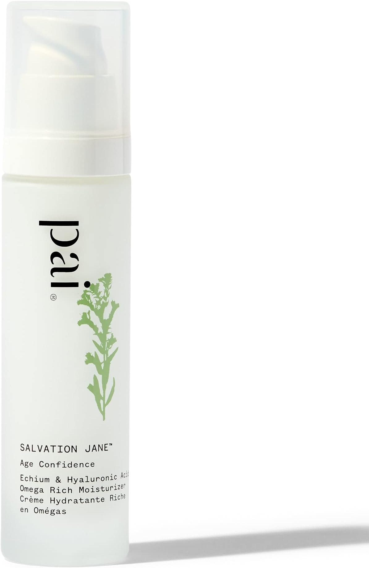 – Pai Skincare | SALVATION JANE Omega Rich Age Confidence Moisturiser with Hyaluronic Acid for Smoothing & Firming Fine Lines. B-Corp, Organic. 50ml