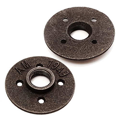 Flangia Da Pavimento In Ferro Malleabile Nera 3/8 NPT | Per Montaggio Tubo, Jinan