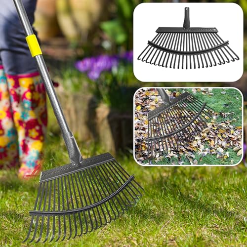 Juego de Rastrillo Ajustable de Metal para Jardín miniatura 5
